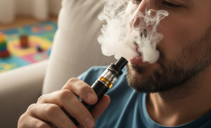 Svapare vicino ai bambini: perché non è così innocuo come pensi